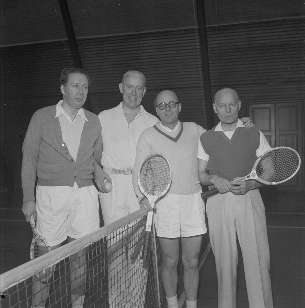 Tennis, lagbild, Uppsala 1955