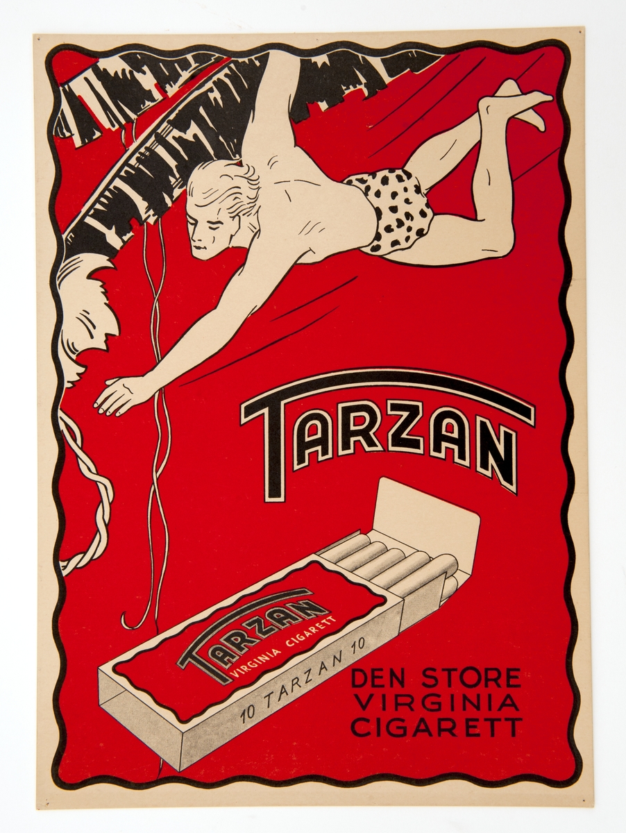 Reklameplakat for Tarzan sigaretter