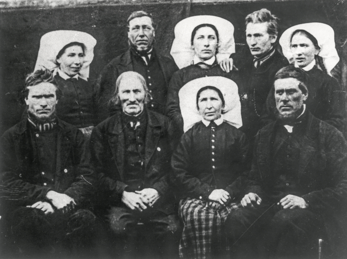Familien Bustetun i 1870.