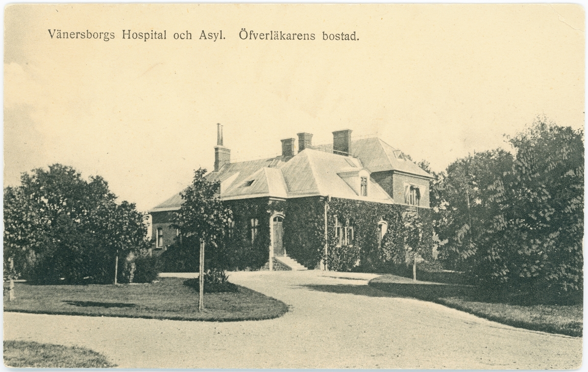 Vänersborgs hospital och asyl / Restads sjukhus. "Öfverläkarens bostad"