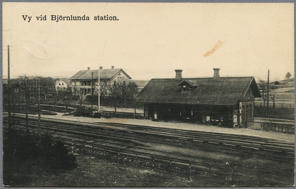 Björnlunda stationsområde.