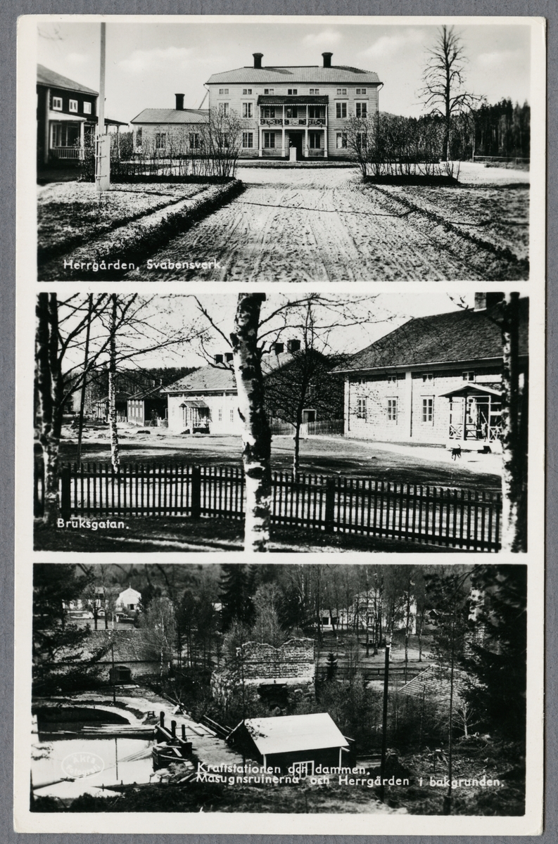 Herrgården och nedlagda masugnen i Svabensverk.
