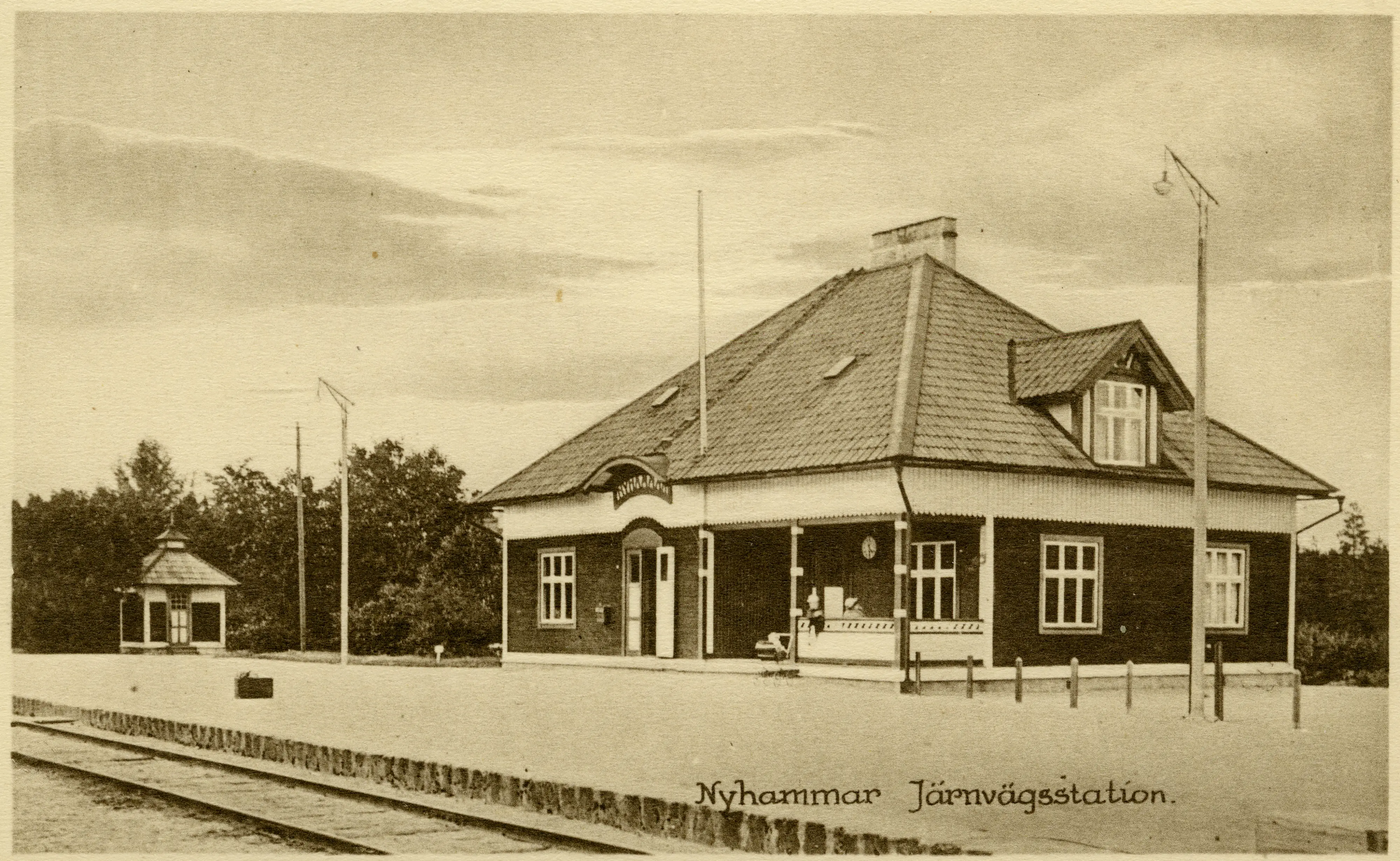 Ellgaard, {{Information |Description ={{sv|1=Nyhammars hytta efter stngningen}} |Source =Grangrde fotoklubb |Author =oknd |Date =1920-tal |Permission Fil:Nyhammars bruk unam.net Wikipedia