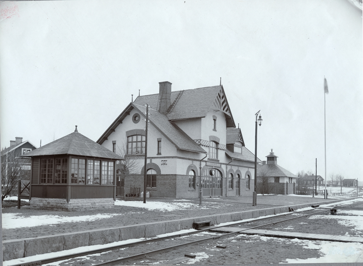 Karbenning station. - Järnvägsmuseet / DigitaltMuseum