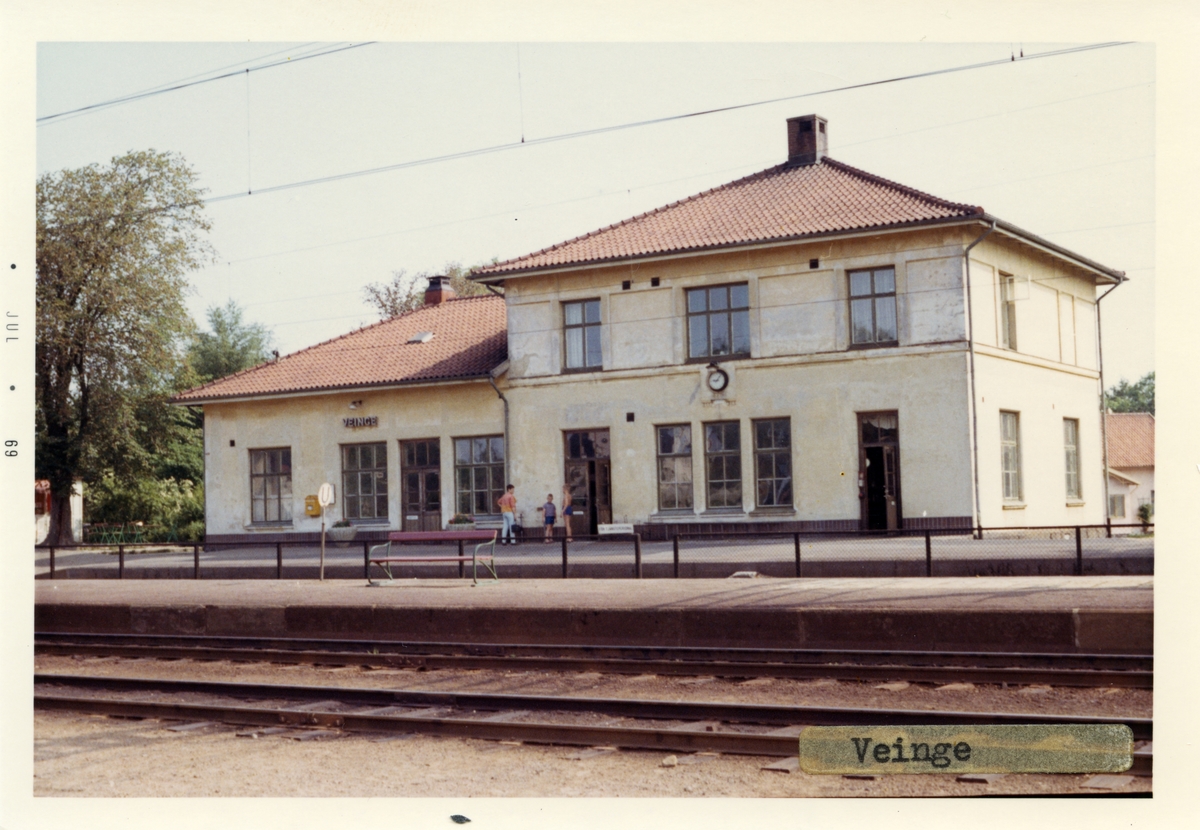 Stationshuset i Veinge, uppfört 1900 talet.