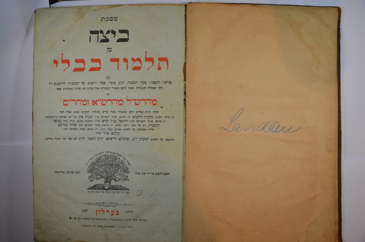 Beytza er den syvende traktat fra Mishnahs del Moed (som igjen er en del av den babylonske Talmud). Den omhandler regler for helligdager. Utgivelsessted / år: Berlin, 1863.
Språk: Hebraisk.