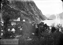 Fire kvinner på utflukt til Erfjord