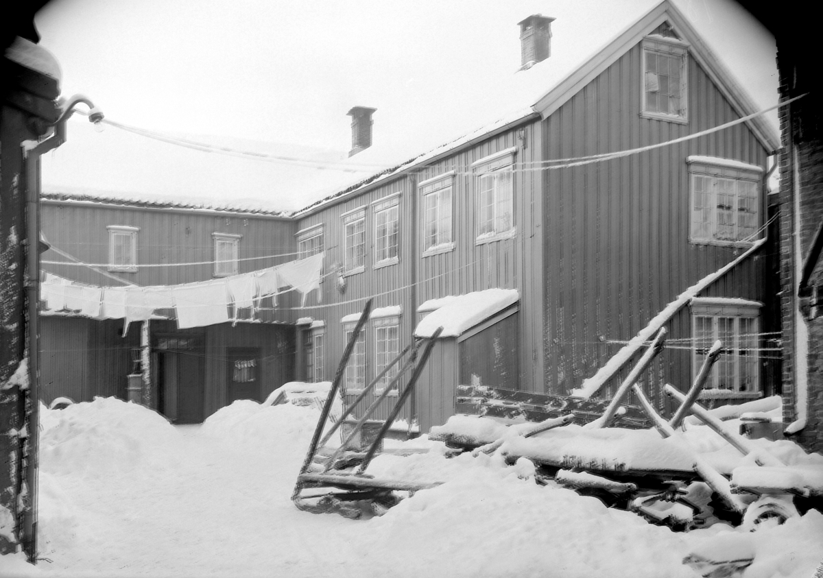 Bakgård i Trondheim