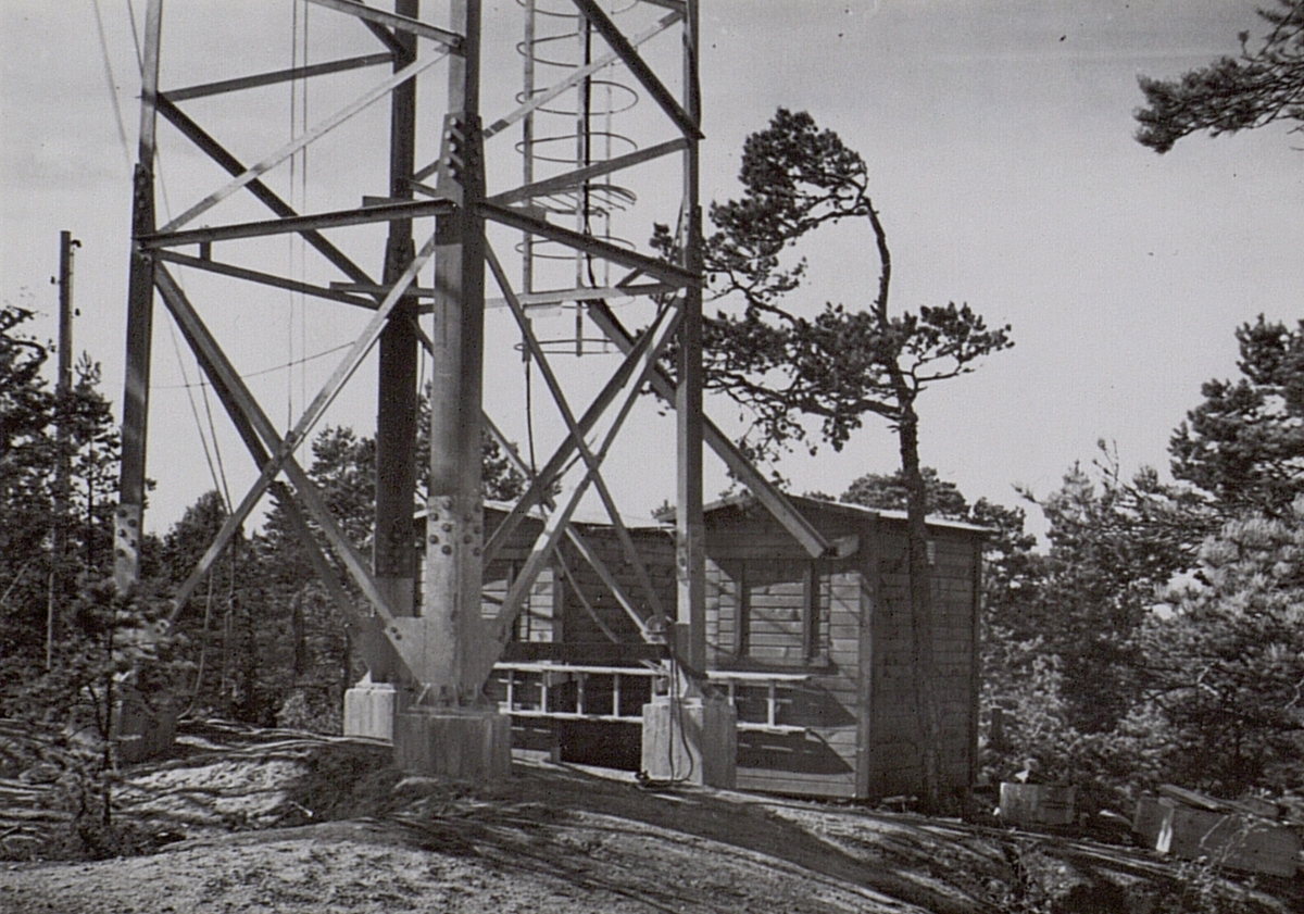 Länkförbindelse Simpnäs - Åland. Arbete med länkförbindelsen 1949.