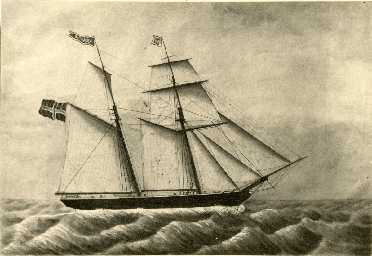 Skonnertbrigg 'Amazone' (b.1852, Vasa, Norge)