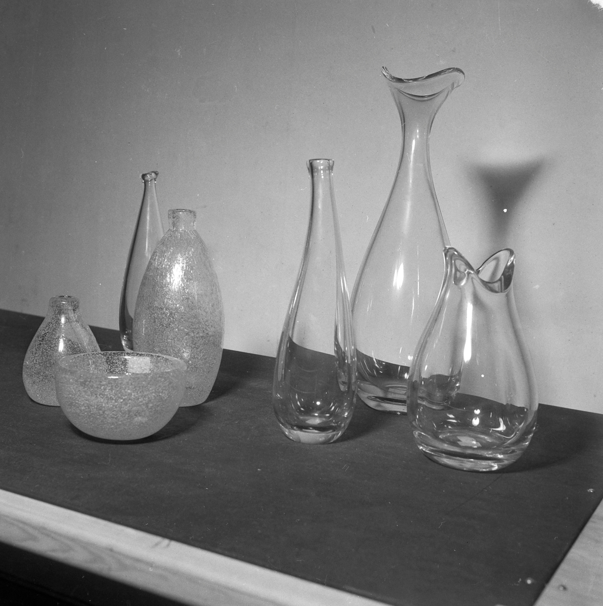 Utstilling av glass fra Holmegaard Glasværk