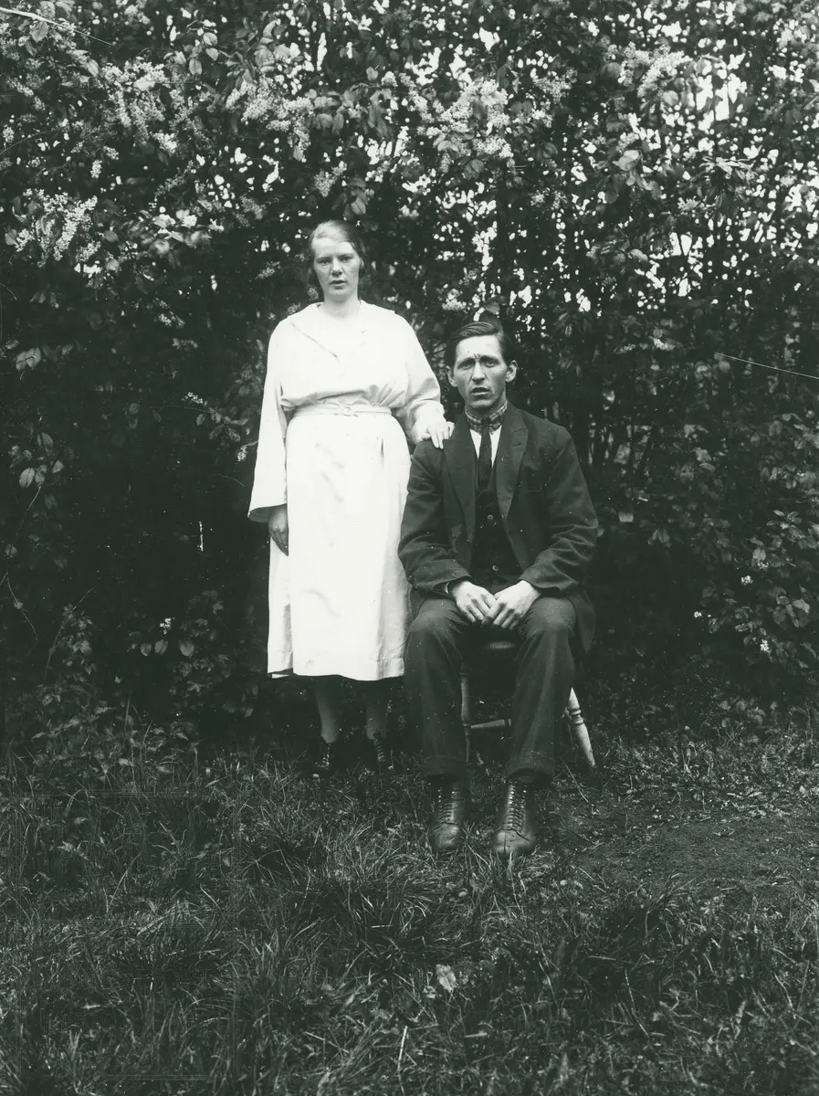 Ekteparet Gustav Olausen og Mari Olausen.