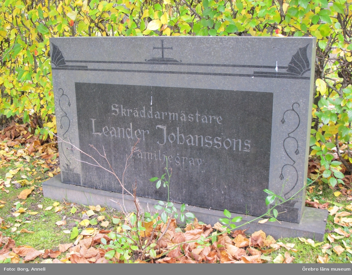 Lillkyrka kyrkogård Inventering av kulturhistoriskt värdefulla gravvårdar 2010, Kvarter 4.