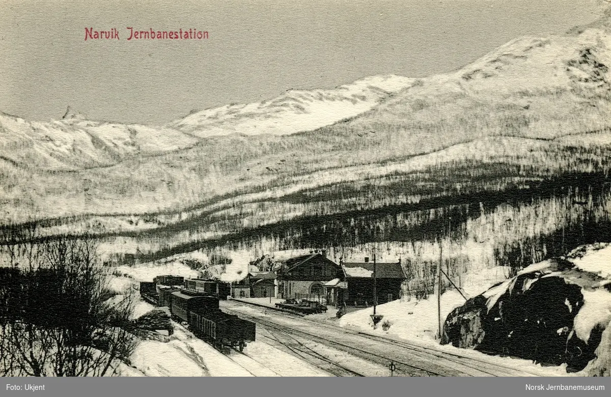 Narvik stasjon, kort tid etter Ofotbanens åpning.
