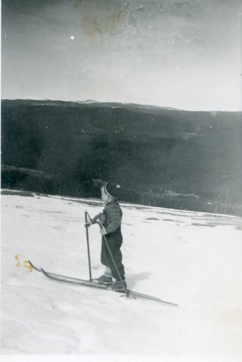 Wigger Liahagen på ski i 1946.