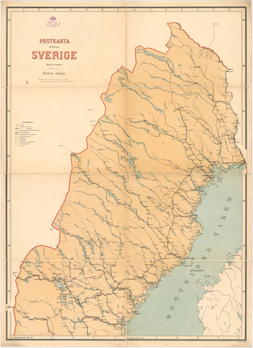 Postkarta över Sverige. Norra delen.

Vikkarta