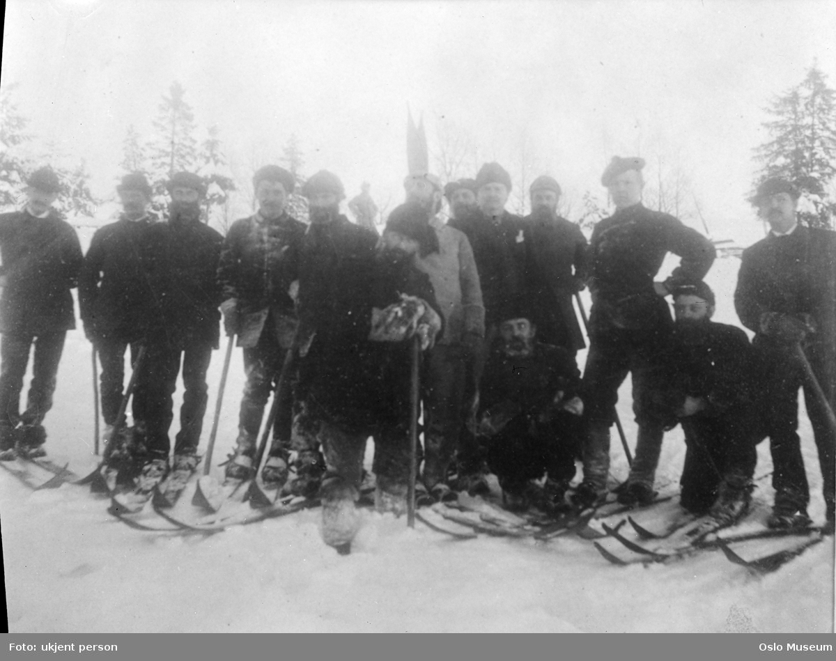 Christiania Skiklub, menn, skiløpere ski