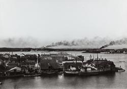 Smedasundet og Karmsundet sett mot nordvest, ca. 1905.