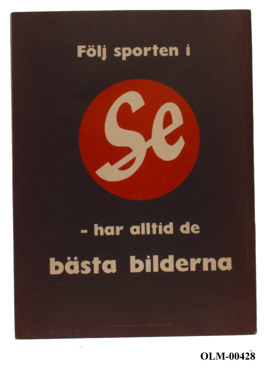Svensk magasin fra sommer-OL Stockholm-Melbourne 1956.
