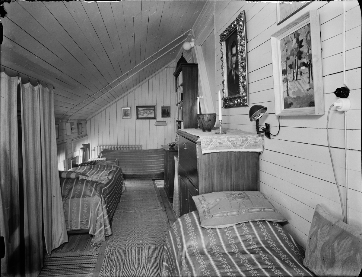 Rum med sängar, Gräsö gård, Uppland