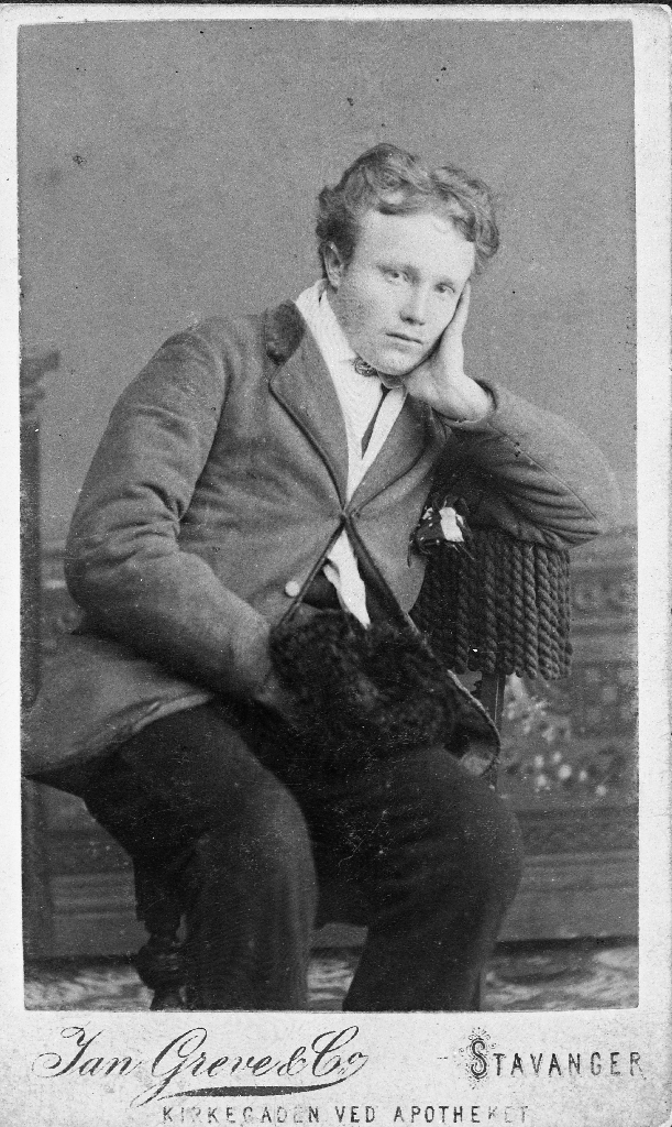 Morderen Lars Erikson fotografert i 1886.