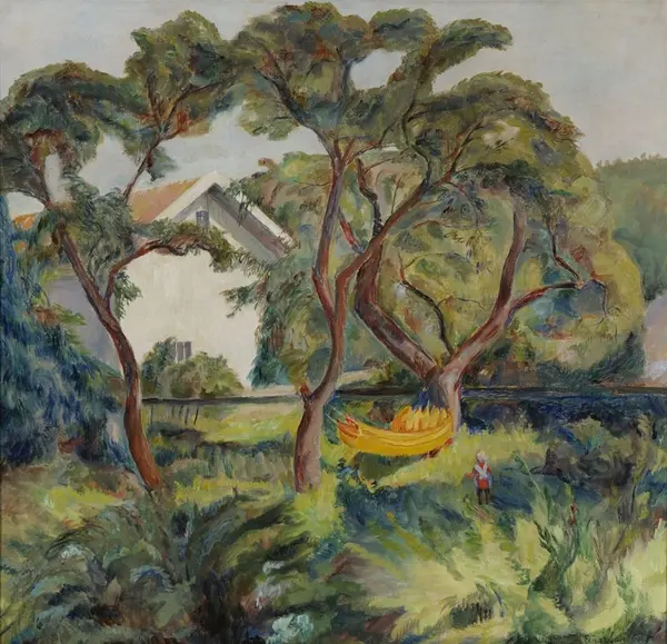 Den gule hengekøye [Maleri]