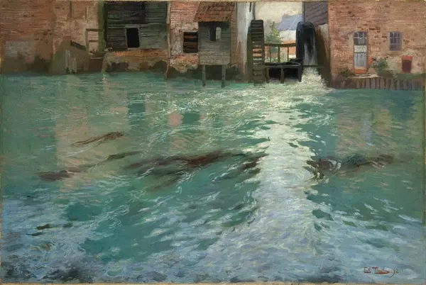 Bak møllene, Montreuil-sur-Mer [Maleri]