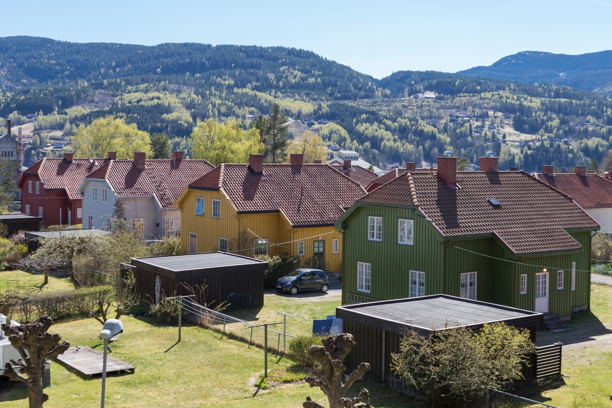 Grønnbyen i Notodden, bygd av Norsk Hydro for sine arbeiderar i åra 1906 - 1911.