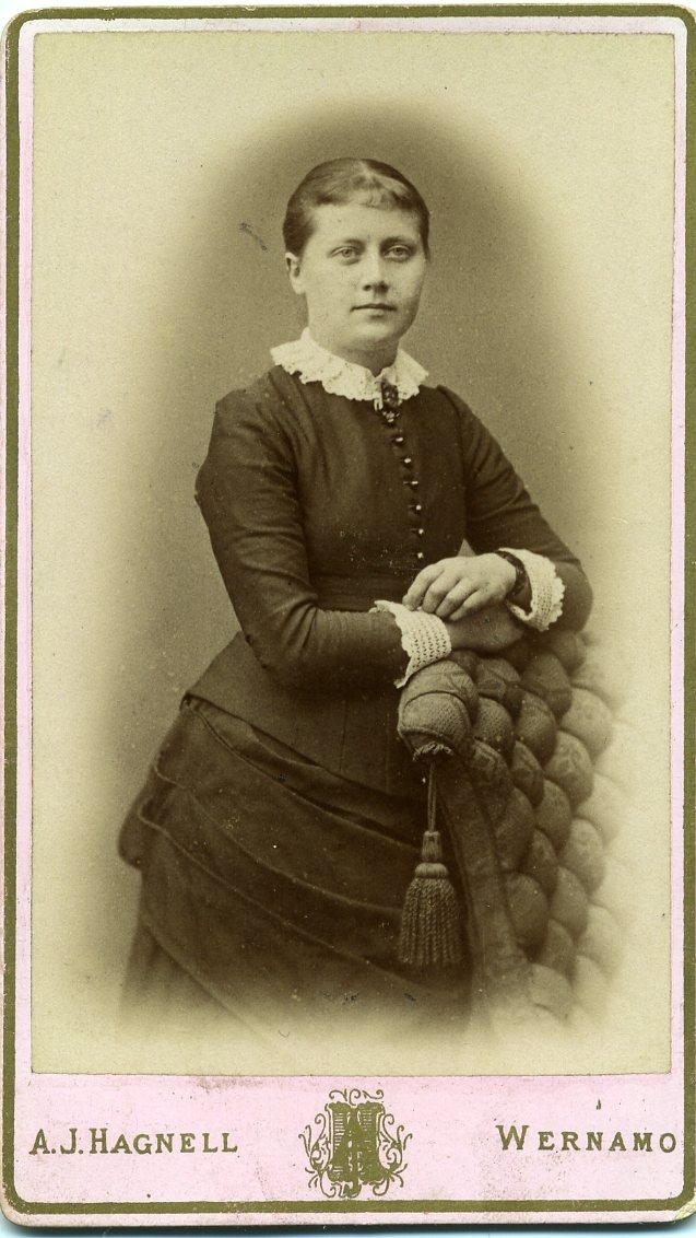 Kabinettsfotografi: porträtt av Hanna Elisabeth Ryman.