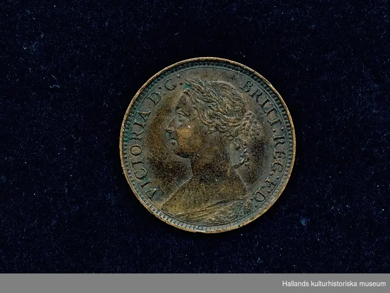 Engelskt mynt. 1 Farthing, 1894. 