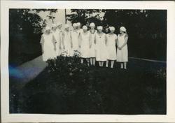 Elever fra husmorskolen på Skansgården, Kongsvinger, 1928. E