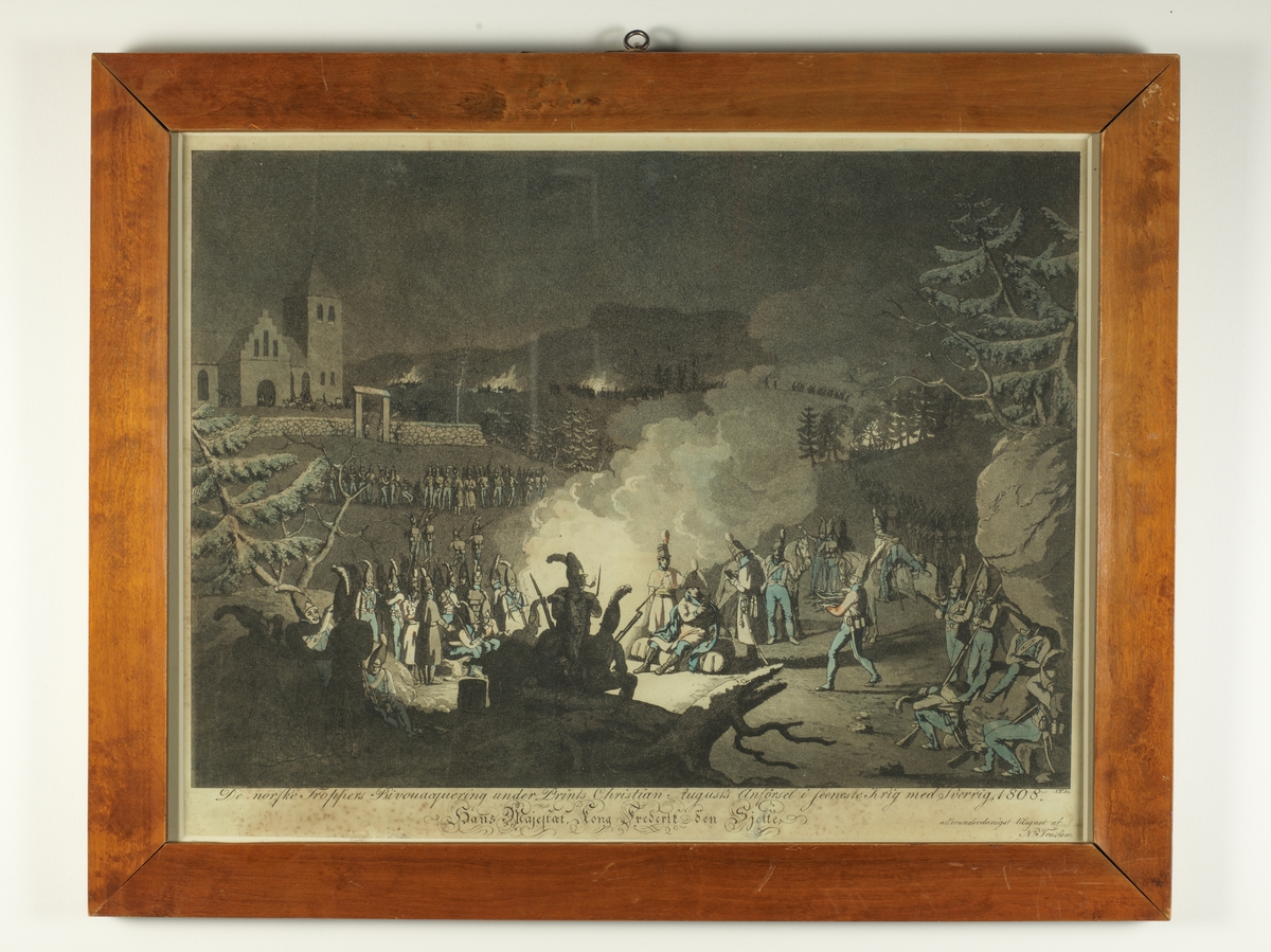 De Norske Troppers Bivuakering under Prints Christian August`s Anførsel i krig med Sverige 1808 m.m.