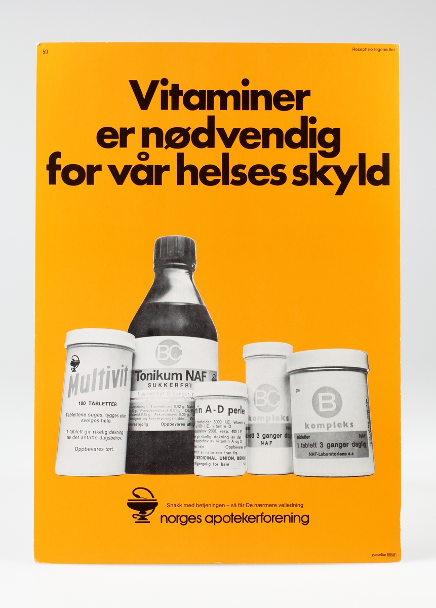 Plakat - Norsk Farmasihistorisk Museum / DigitaltMuseum