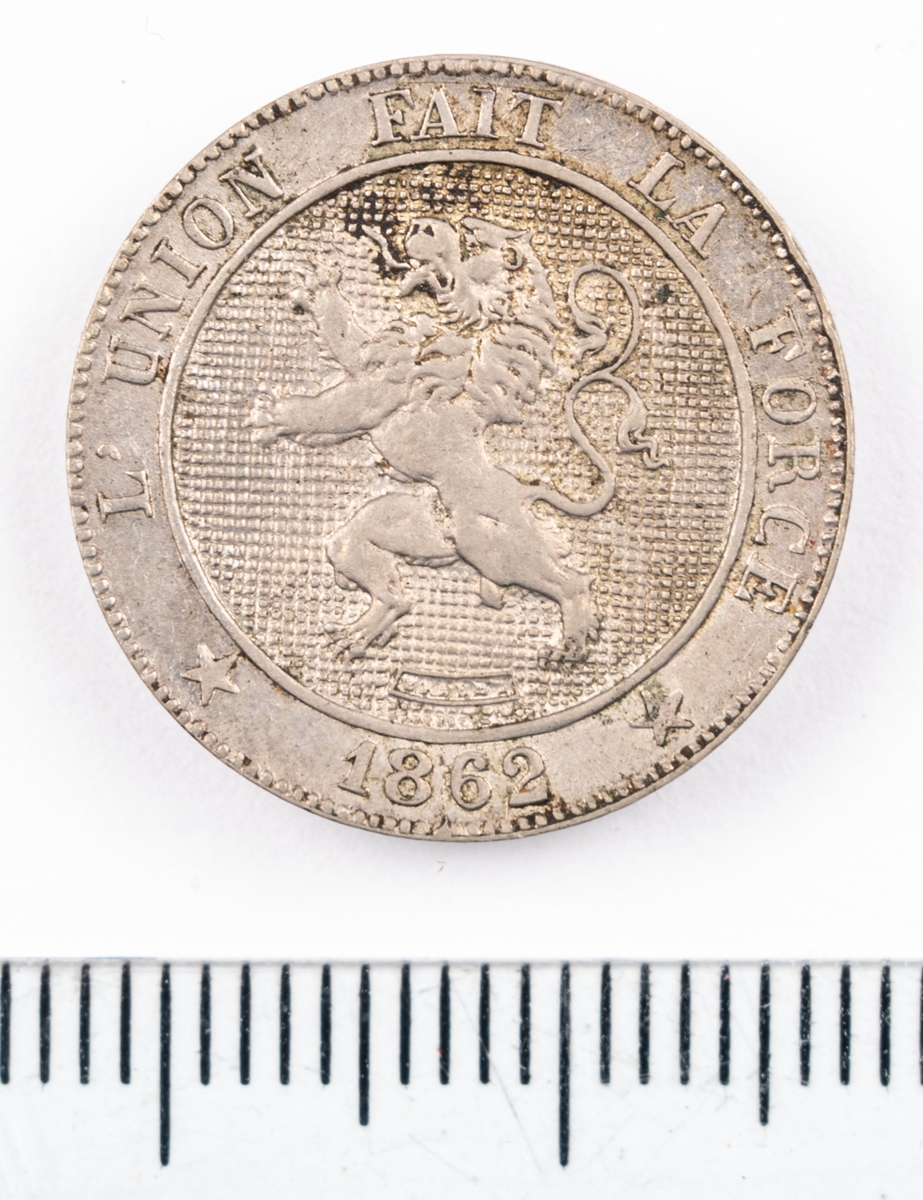 Mynt, Belgien, 1862, 5 Centimes.