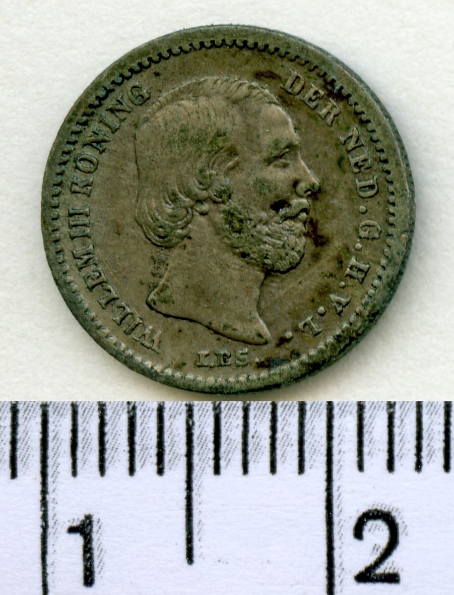 5 Cent 1850 Nederländerna Vilhelm III.