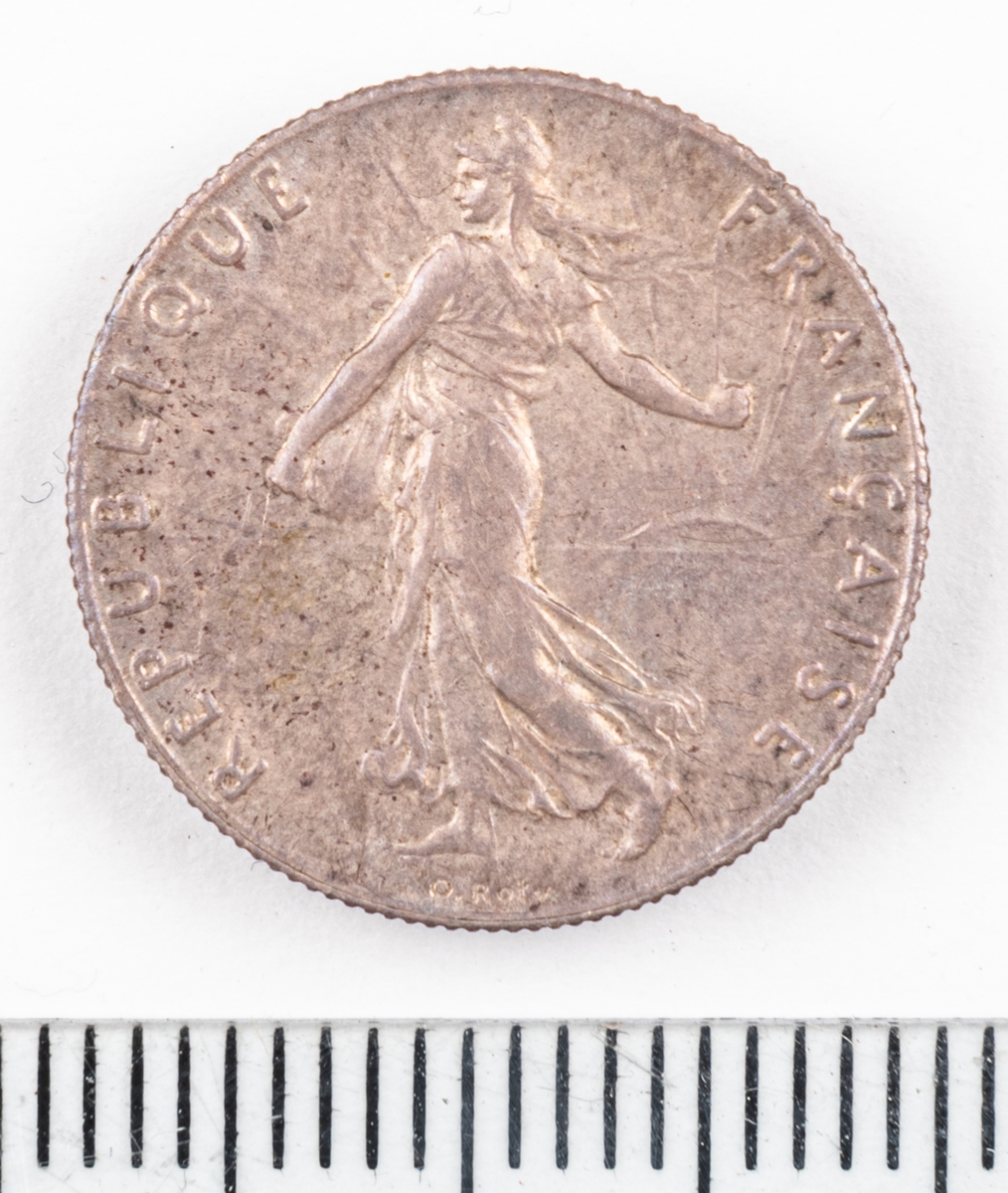 Mynt Frankrike 1873 50 Centimes.