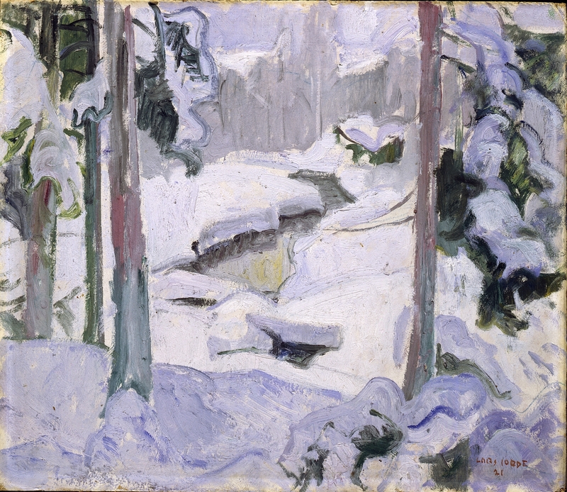 Vinter ved Mesna [Maleri]