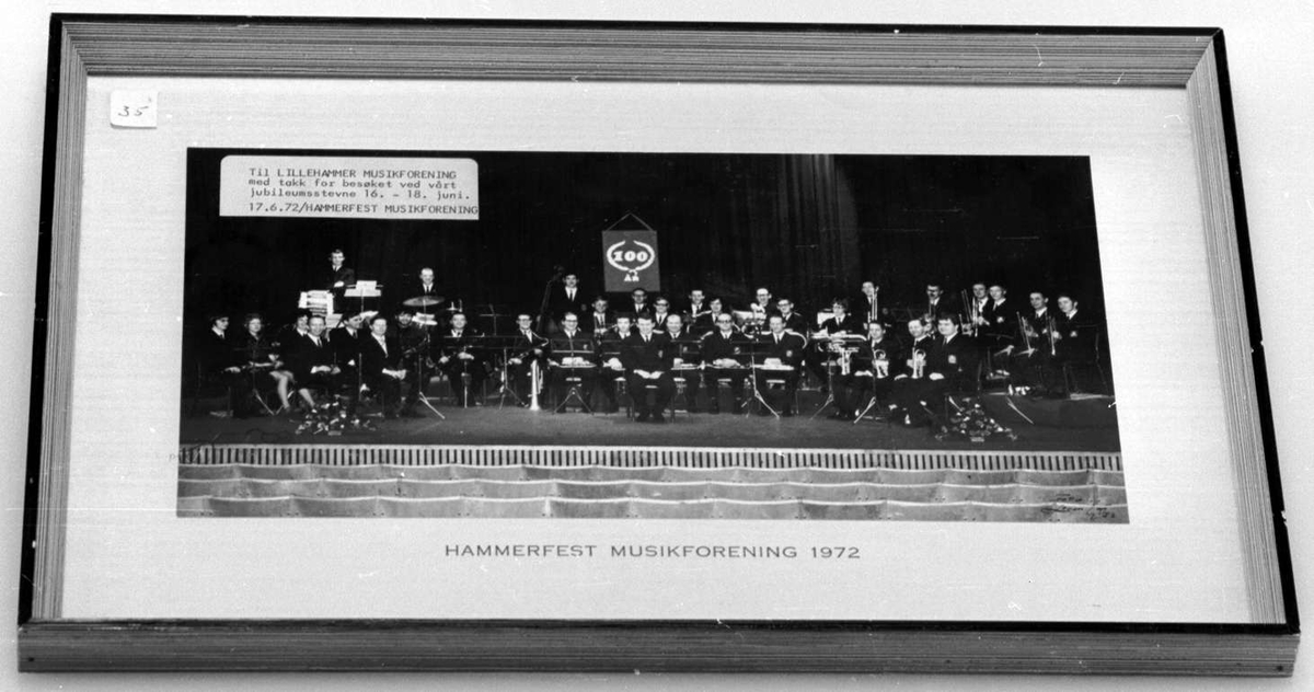 Gruppebilde av Hammerfest Musikforening i 1972.