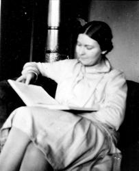 Kvinne, ukjent, bok, lese,