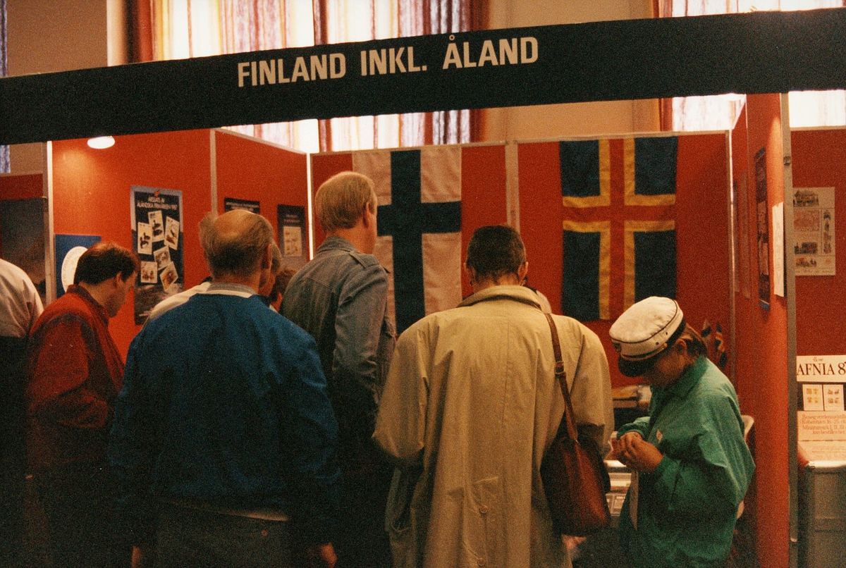 frimerkets dag, Oslo Rådhus, stands for Finland inkl. Åland, kunder