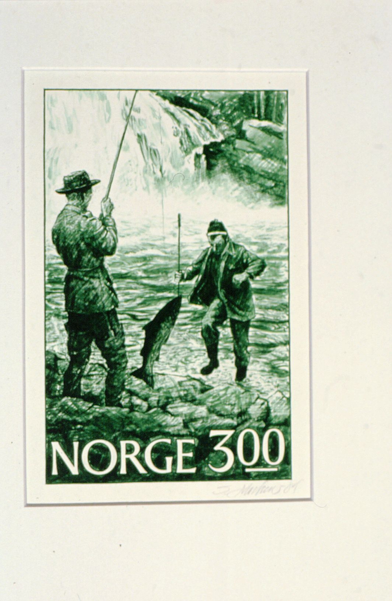 frimerkeproduksjon, NK 948, akvarell
