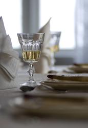 Jul i Hage, U 01, anno 1920. Spisebord pyntet til jul.