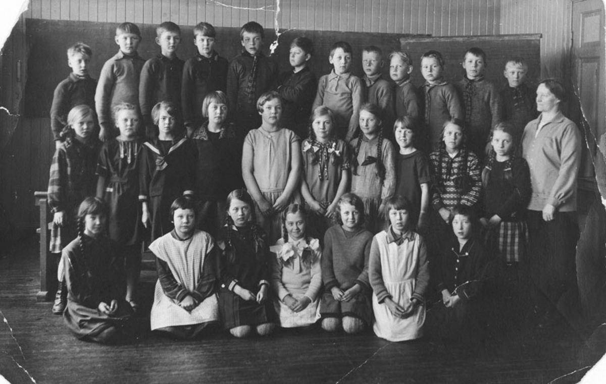Elever ved Kontra skole 1928