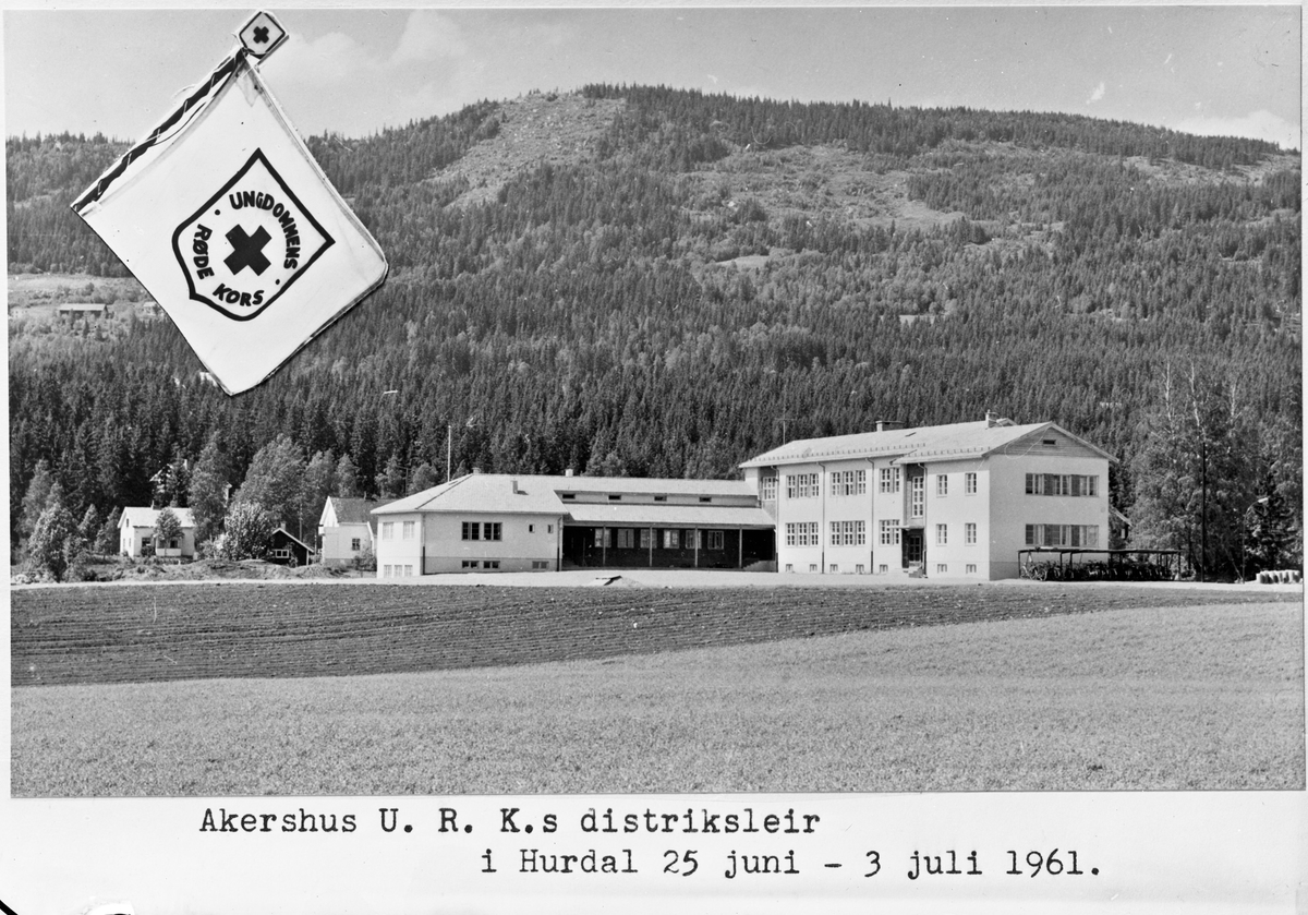 Akershus U R K’s (Ungdommens Røde Kors) distriktsleir i Hurdal 25 juni – 3. juli 1961.
