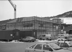 Nesset Sparebank under bygging.