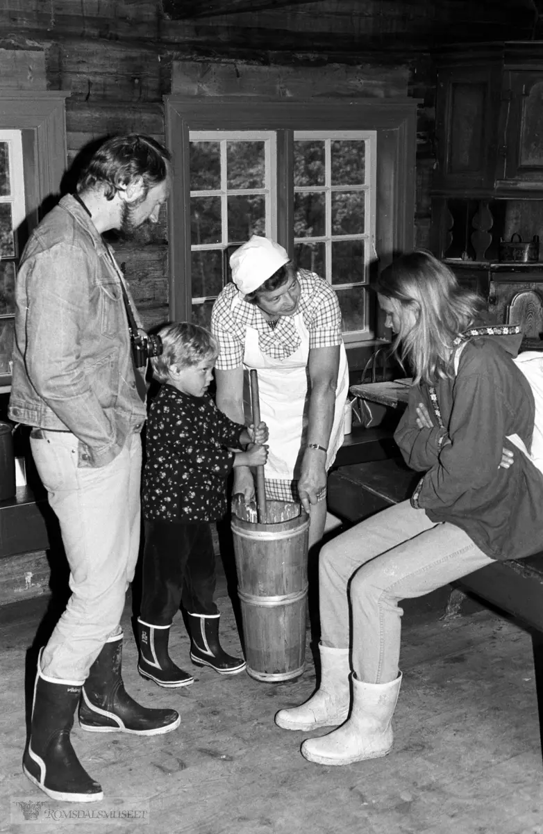Nesjestranda Husmorlag med flere på Romsdalsmuseet 1984.
