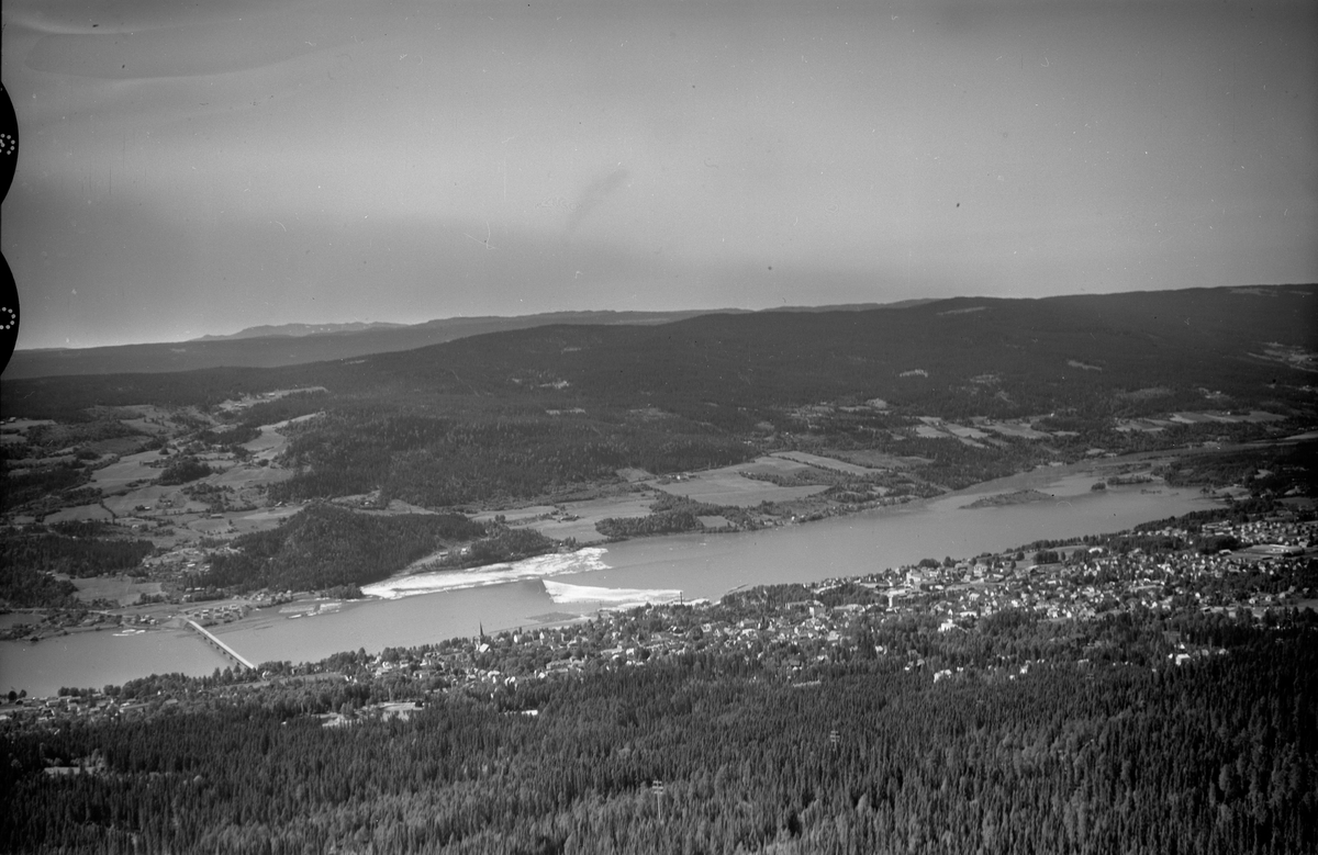 Flyfoto av Lillehammer.