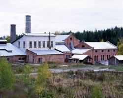Løten, Ådalsbruk, Klevfos Industrimuseum, eksteriør,  papirf