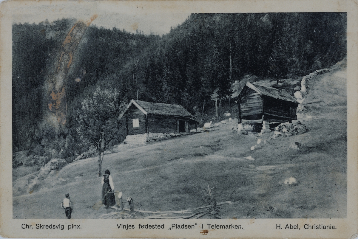 Vinjes fødested " Pladsen " i Telemark. 