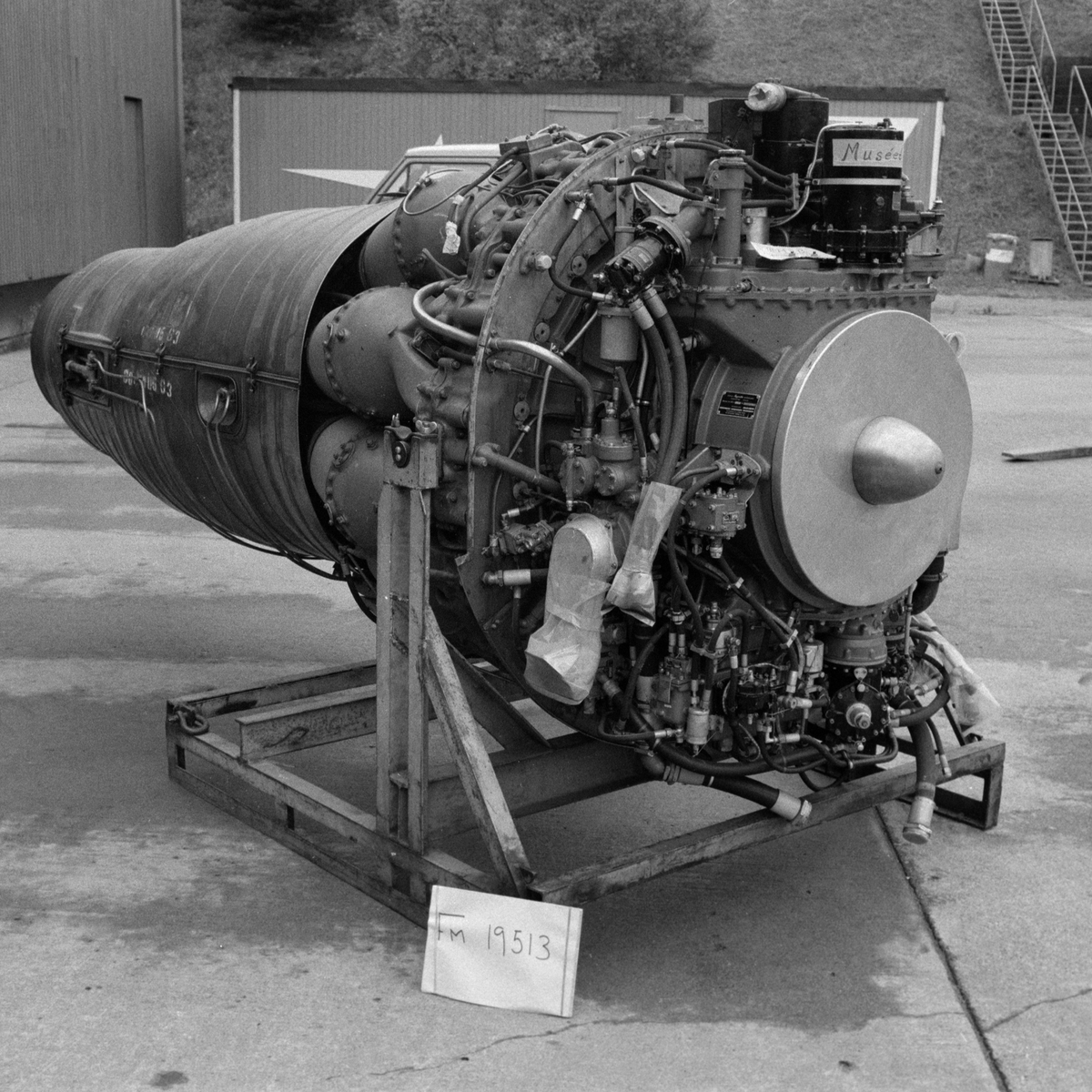 Flygmotor De Havilland Ghost RM 2B. Med EBK. För Fpl J 29D och J 29F.